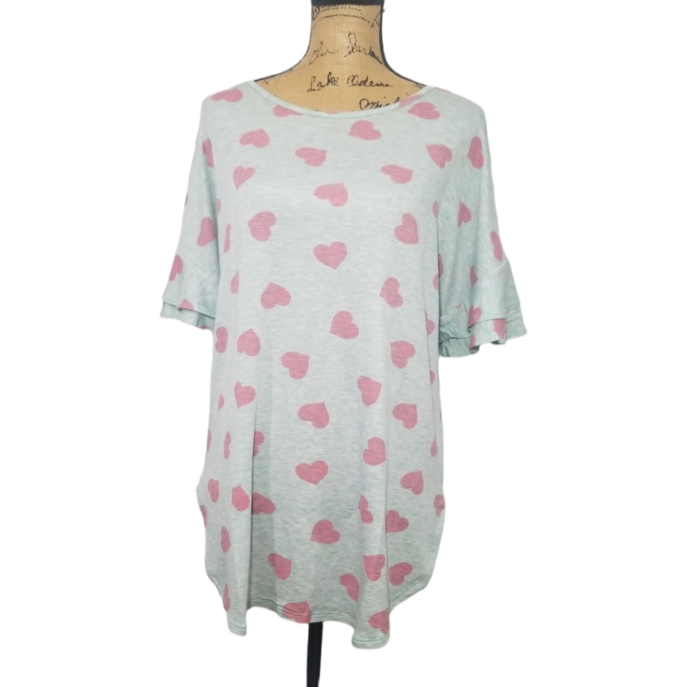 Sweat Pea Ruffle sleeve top Xl